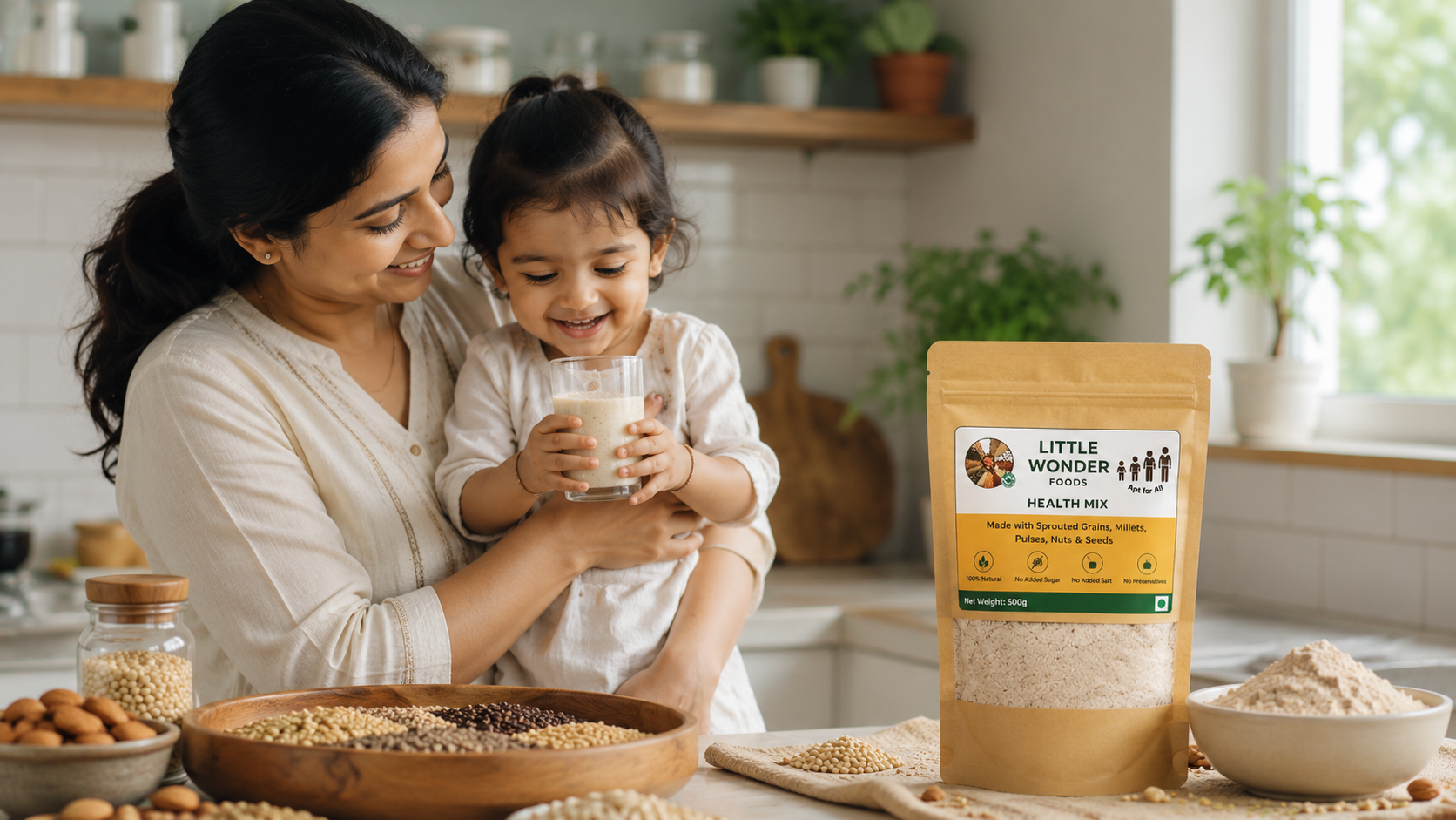 Mother and child enjoying Little Wonder Health Mix